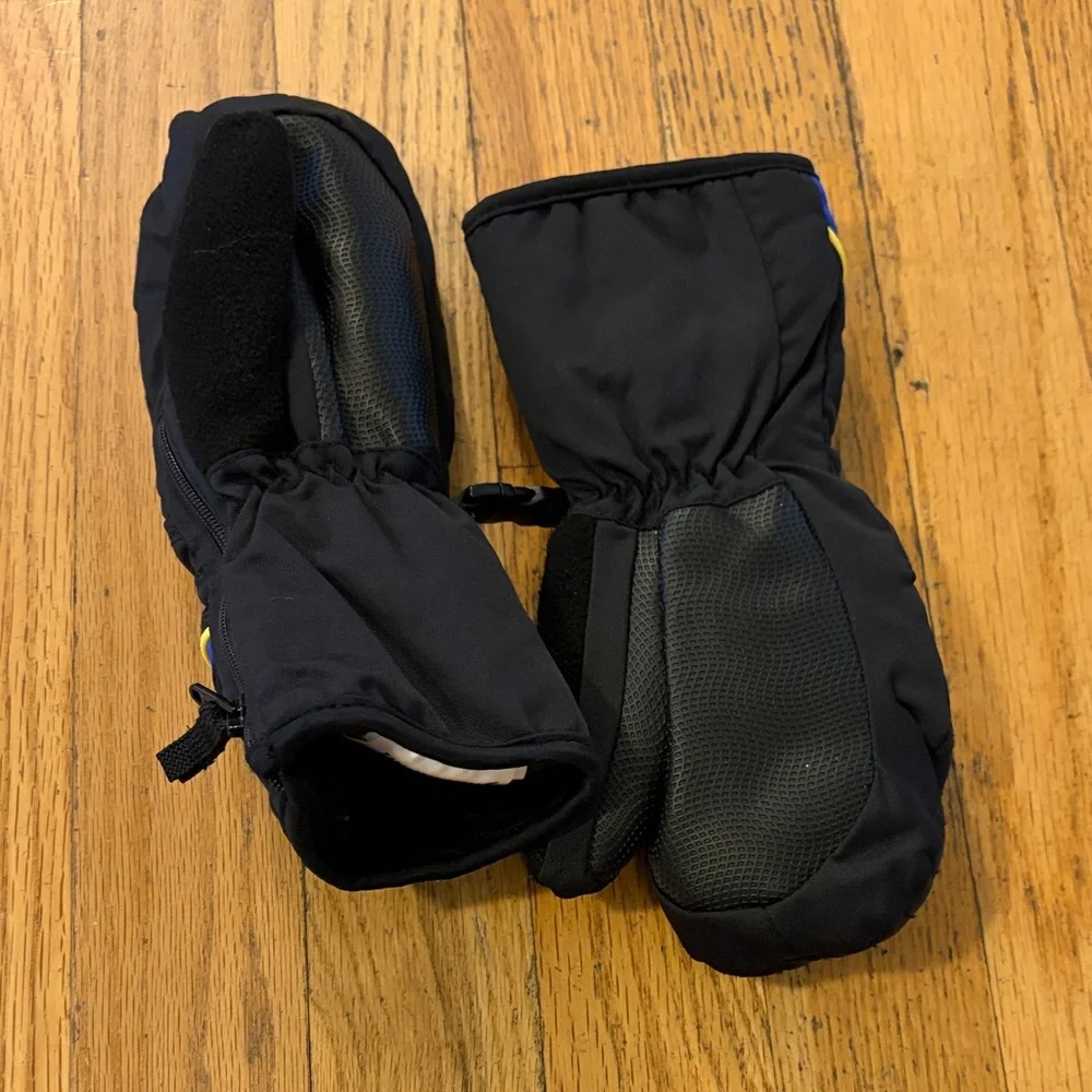 Head Kids Mittens Black and Blue, Small